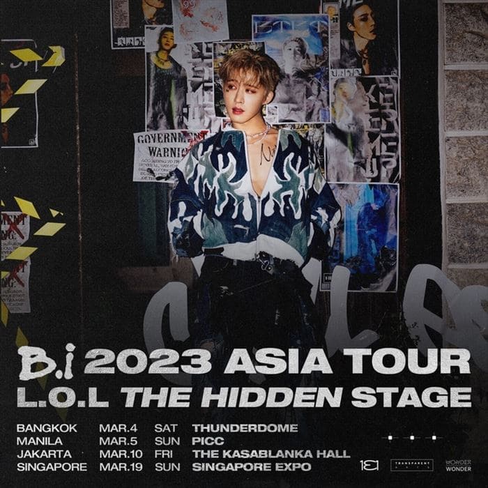 B.I アジアツアー 2023のポスター